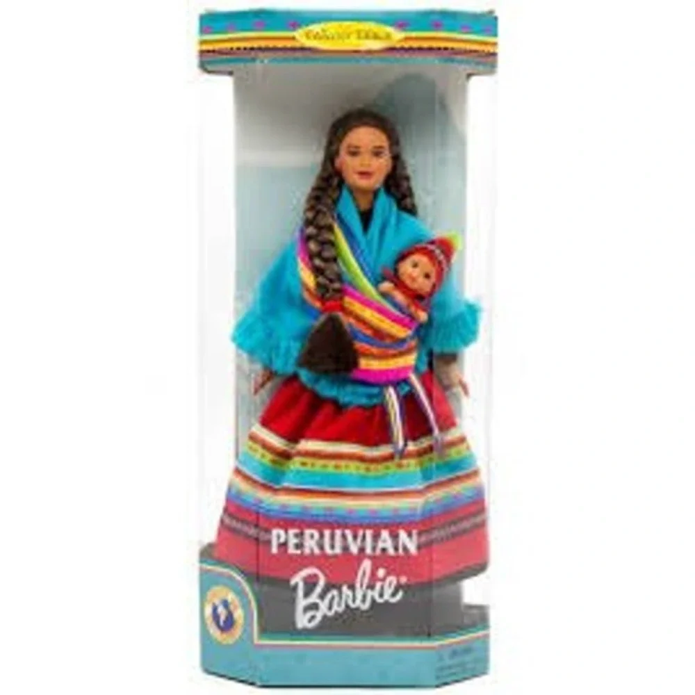 Vintage NEW Mattel 1998 Peruvian Barbie Dolls World Collector Edition Folk
